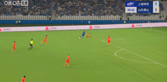 中超半场：汪海健角球破门，卡扎伊双响，申花暂2-2泰山